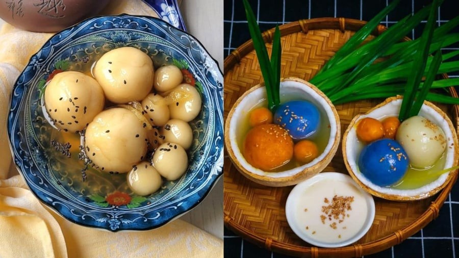 Chè trôi nước là món ăn gia chủ có thể dâng lên mâm cỗ cúng Rằm tháng Giêng.