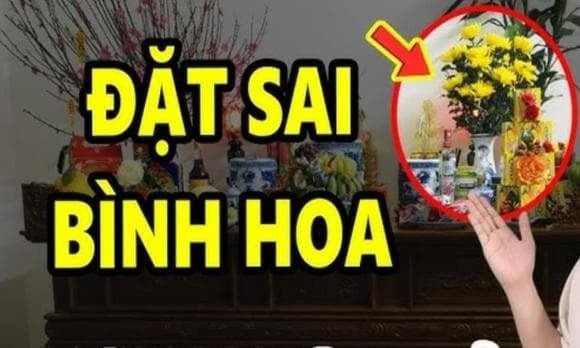 Theo quan niệm dân gian, vị trí đặt bình hoa trên bàn thờ phụ thuộc vào số lượng bình hoa mà gia chủ sử dụng.


