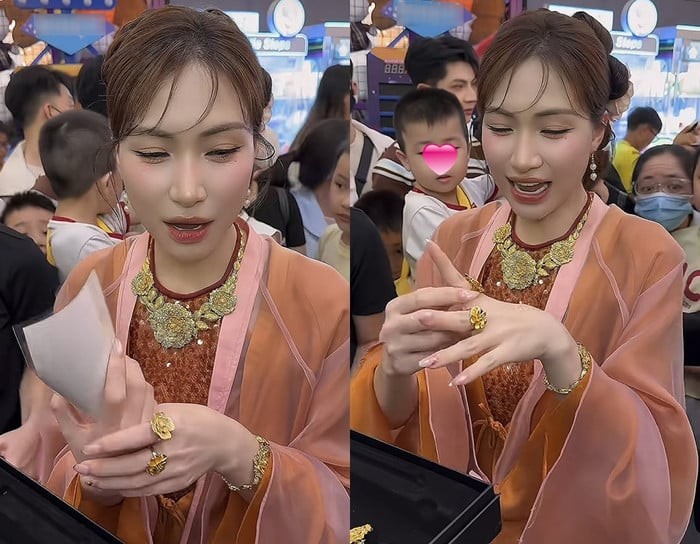 Hòa Minzy được tặng 6 cây vàng
