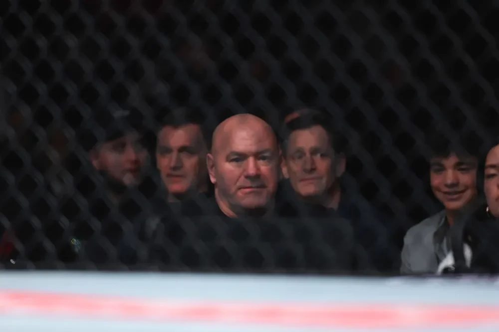 Chủ tịch UFC Dana White theo dõi một trận đấu