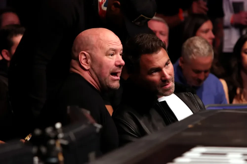 Chủ tịch UFC Dana White và nhà tổ chức quyền Anh Eddie Hearn.