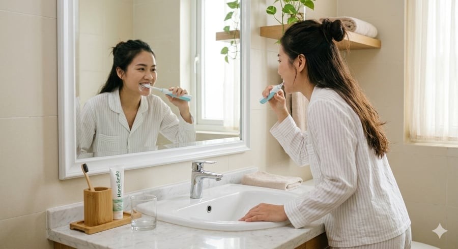 Đánh răng đúng cách và đúng thời điểm quan trọng hơn việc chỉ quan tâm đến thứ tự trước – sau.