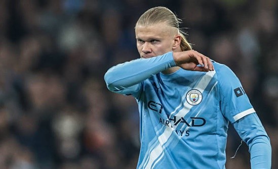 Haaland có một trận đấu khá mờ nhạt.