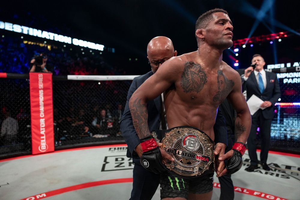 Patchy Mix tỏ ra bức xúc trong một sự kiện của Bellator MMA