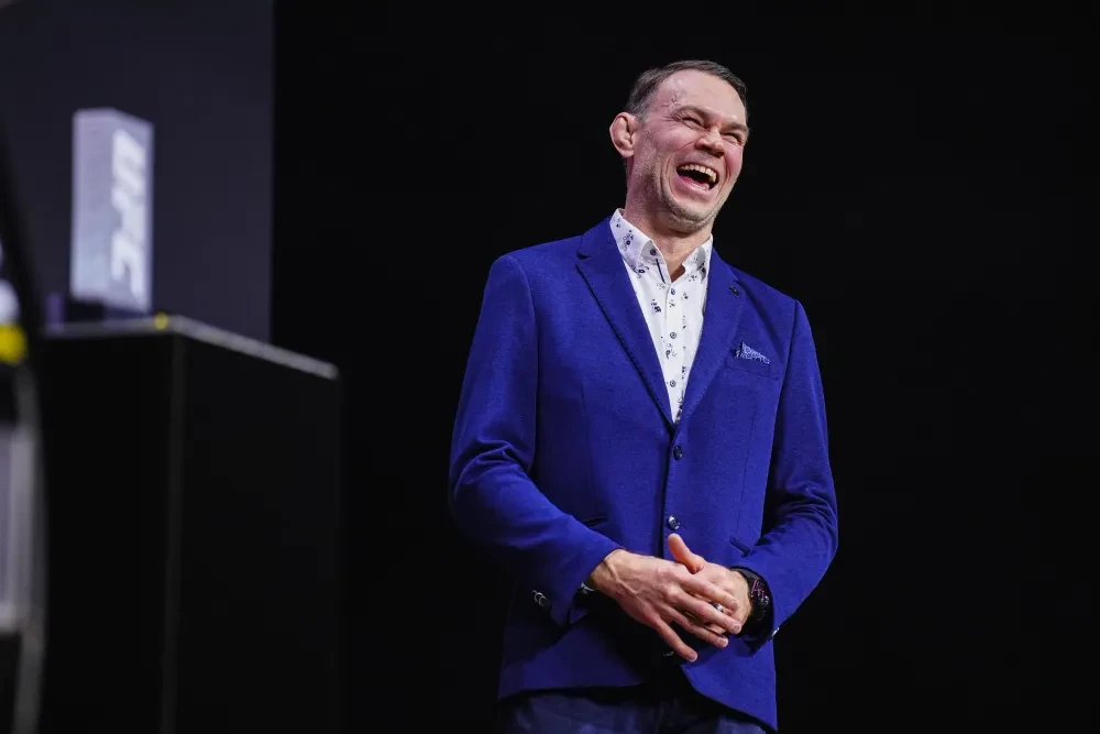 Forrest Griffin tại Lễ vinh danh UFC Hall of Fame 2024.