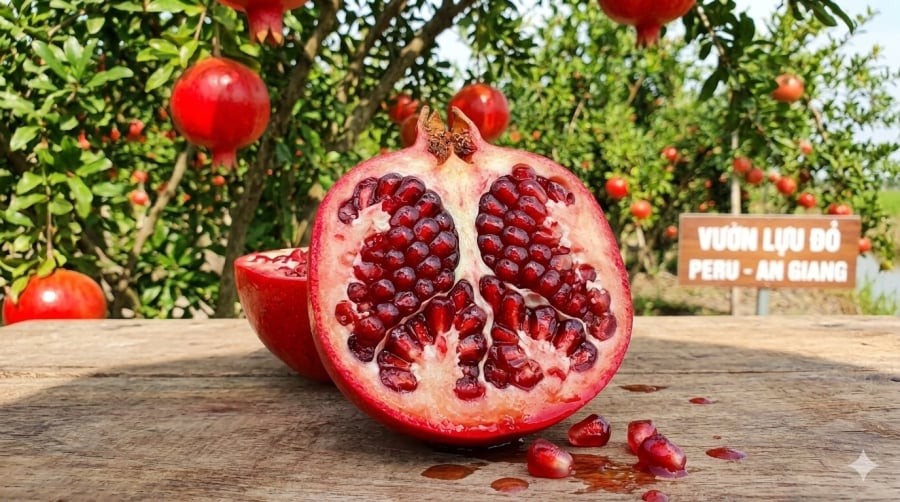 Hạt lựu đỏ Peru có màu đỏ đậm, mọng nước, vị ngọt thơm nên được nhiều người tiêu dùng ưa chuộng.