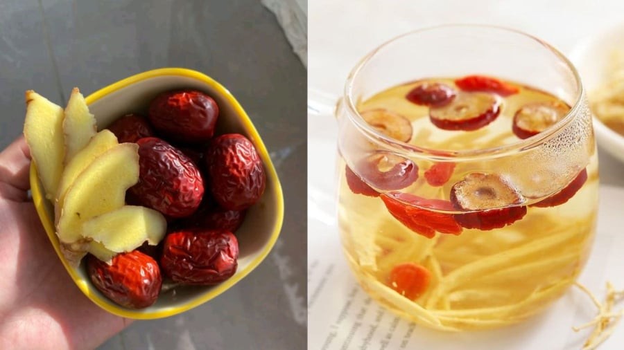 Trà gừng táo đỏ mang lại nhiều lợi ích cho sức khỏe.