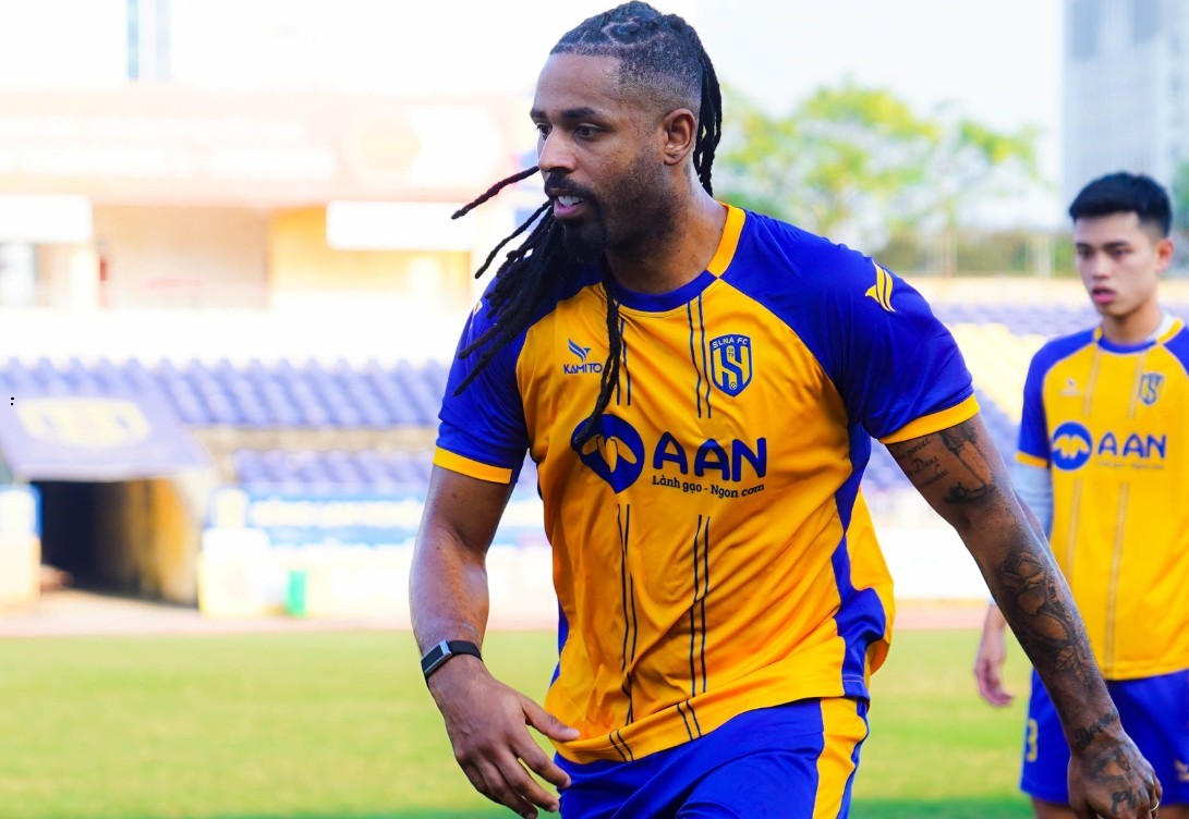 Manuel Santos là cái tên đáng chú ý bên phía SLNA. Ảnh: CLB SLNA.