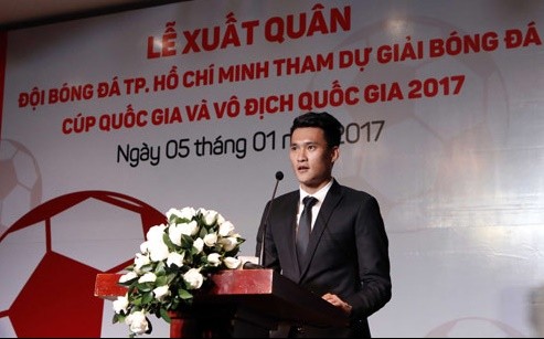 Lê Công Vinh nhậm chức chủ tịch CLB TP.HCM năm 2017.