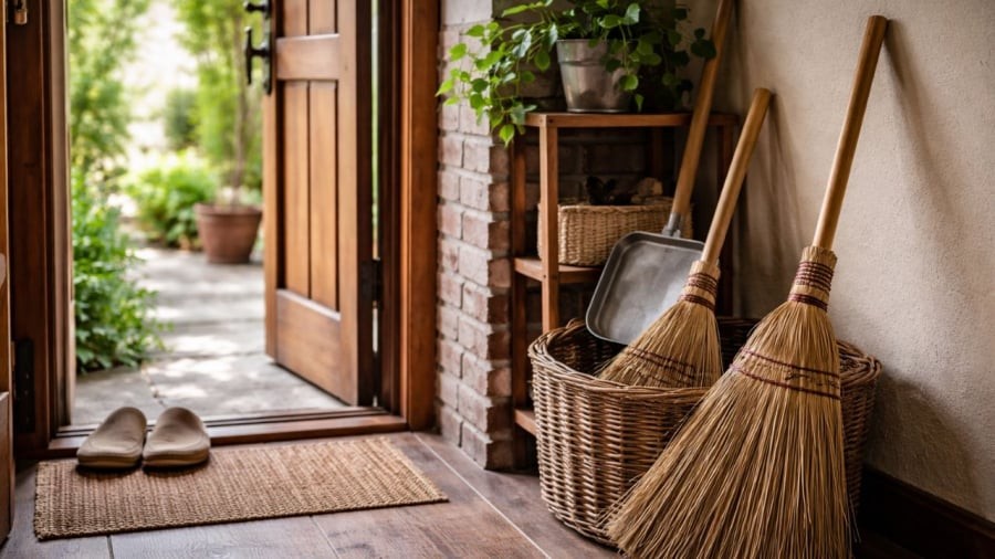 Chổi đặt sai vị trí vừa phản khoa học vừa tổn hại tâm linh