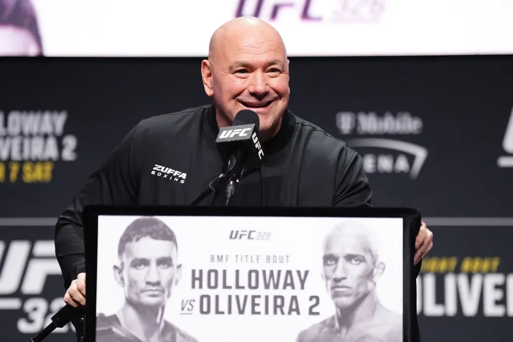Chủ tịch UFC Dana White tại buổi họp báo UFC 326
