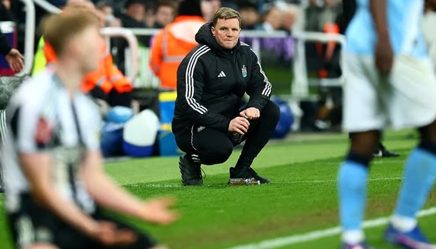Eddi Howe thừa nhận Newcastle đã quá mệt moitr.