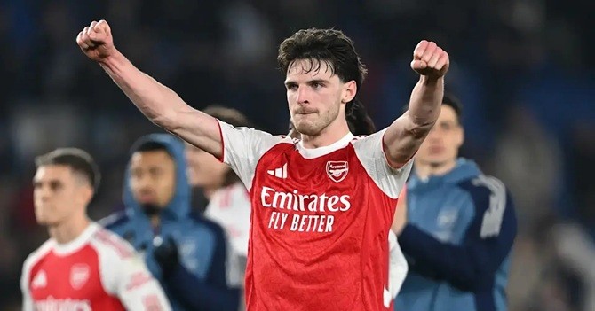 Rice tự hào về cách chơi của Arsenal.
