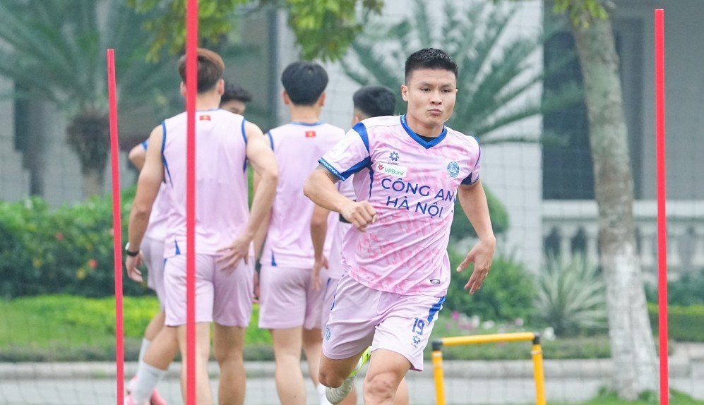 Nguyễn Quang Hải đang có phong độ cao bên phía CAHN. Ảnh: CAHN FC.