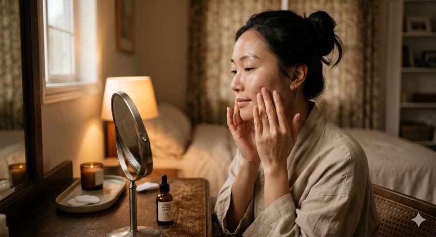 Sử dụng serum chứa vitamin C hoặc retinol đúng cách có thể hỗ trợ tái tạo da và kích thích tăng sinh collagen theo thời gian.