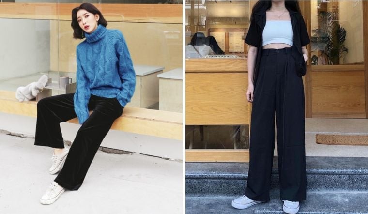 Quần âu ống suông là thiết kế mang tính ứng dụng cao nhờ khả năng tạo hiệu ứng kéo dài đôi chân và giúp vóc dáng trông thanh thoát hơn. 