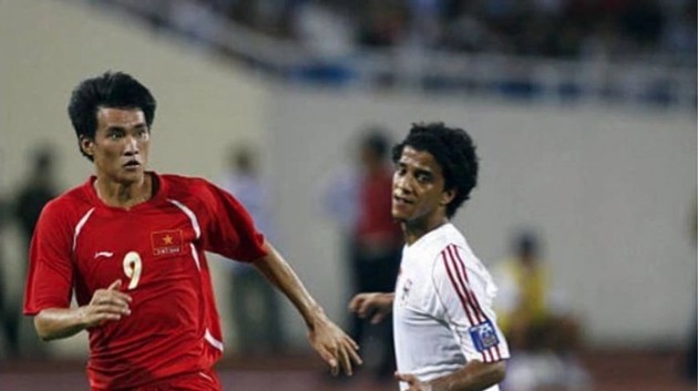 Cựu danh thủ Lê Công Vinh tại Asian Cup 2007.