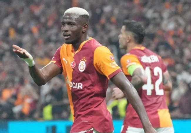 Osimhen trong màu áo Galatasaray.