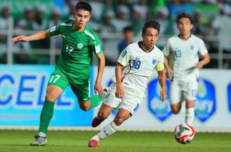 Turkmenistan đang nắm lợi thế trước Thái Lan.
