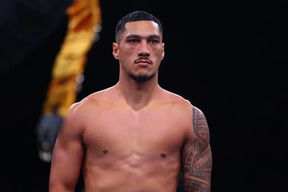 Jai Opetaia trước trận đấu.