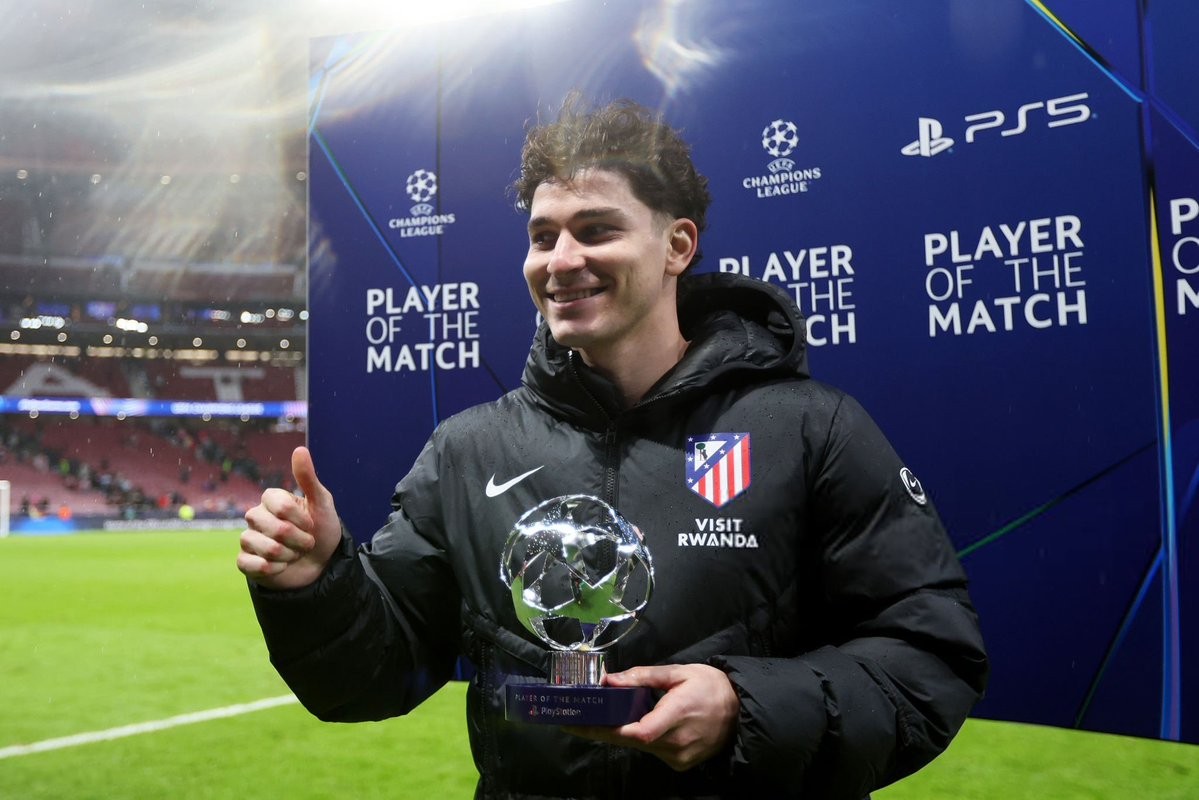 Julian Alvarez chính là cầu thủ xuất sắc nhất trận.