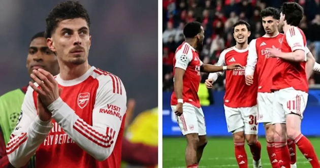 Havertz có ngày thi đấu cảm xúc khi ghi bàn vào lưới đội bóng cũ Leverkusen.