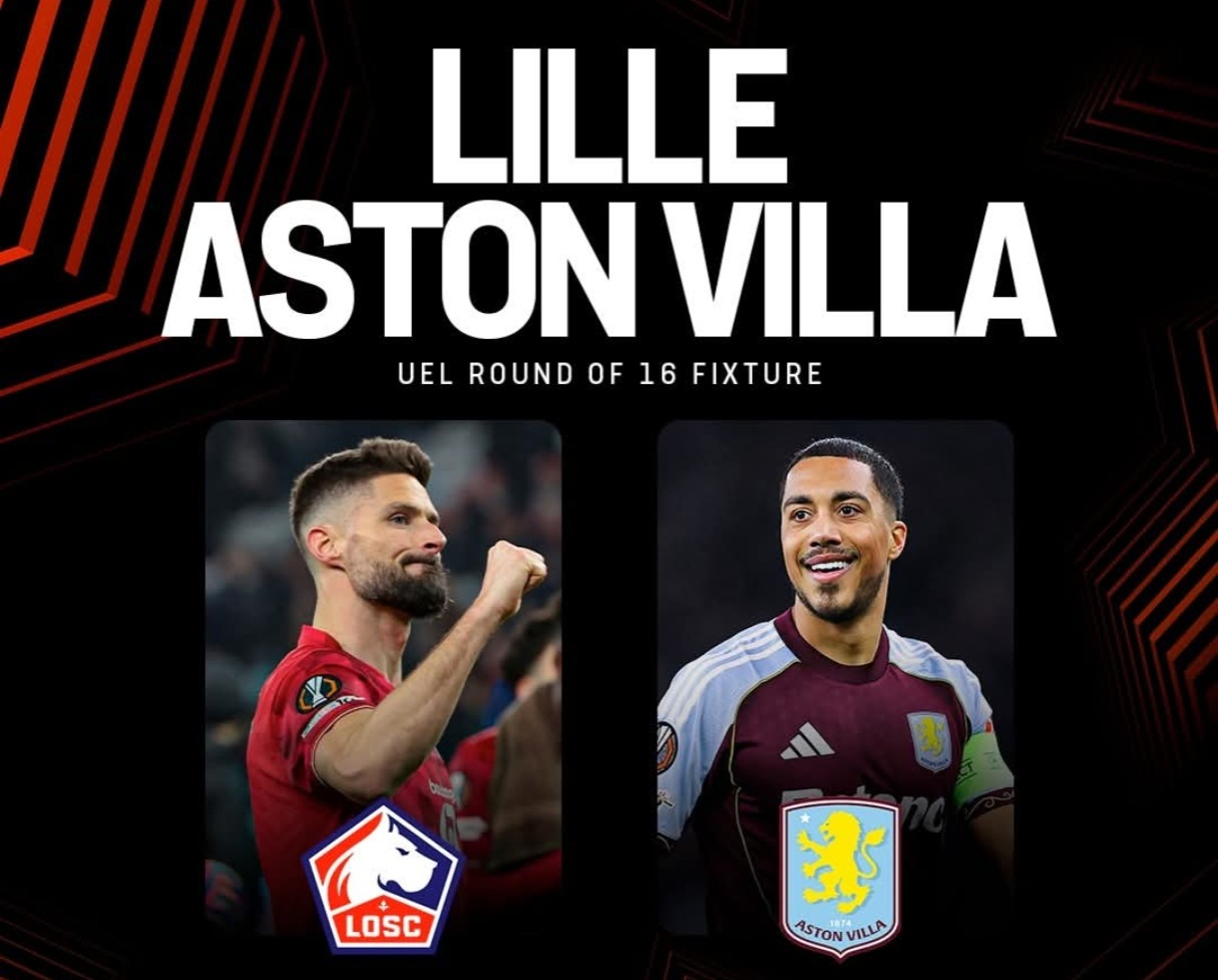 Lille chuẩn bị tiếp đón Aston Villa ở vòng 16 đội Europa League. 