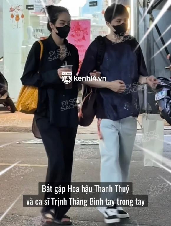 Trịnh Thăng Bình và Hoa hậu Thanh Thuỷ công khai khoác tay tình tứ 