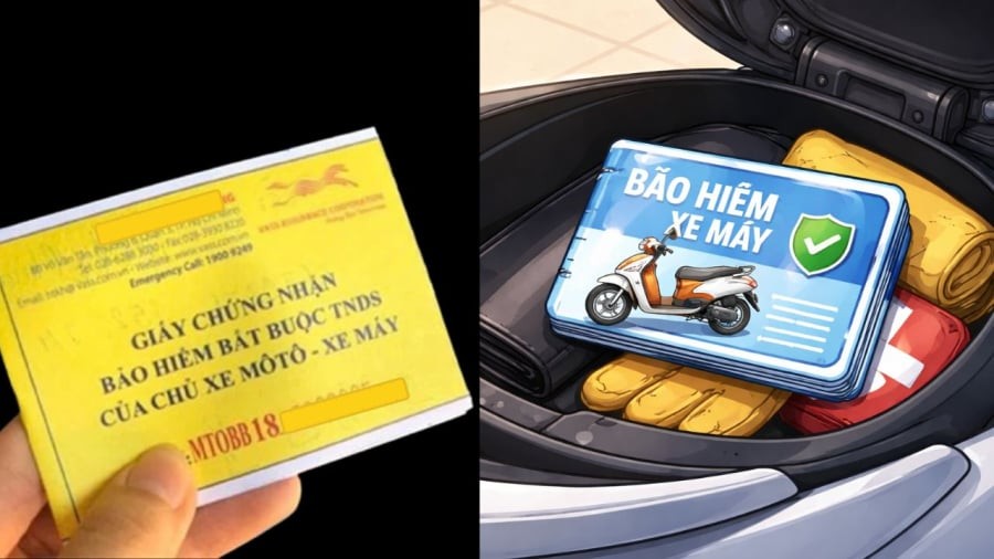 Bảo hiểm xe máy bắt buộc là giấy tờ cần có khi tham gia giao thông