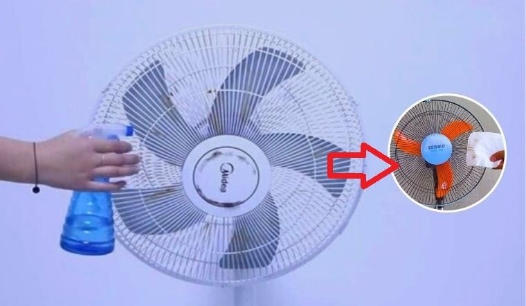 Quạt hoạt động bằng cách hút không khí phía sau rồi thổi ra phía trước. 