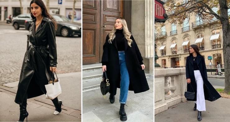  Tuy nhiên, nếu toàn bộ trang phục đều phủ sắc đen mà không có sự chuyển tông chất liệu hoặc điểm nhấn phụ kiện, tổng thể dễ trở nên nặng nề và đơn điệu.