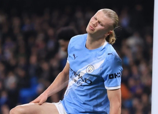 Haaland sa sút phong độ.