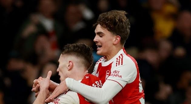 Khoảnh khắc vỡ òa của Arsenal.