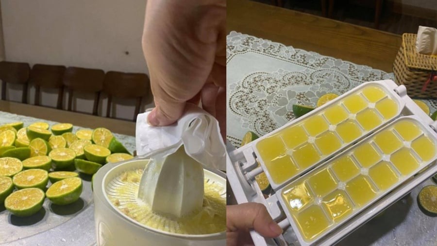 Bạn có thể cấp đông nước cốt chanh để dùng dần.