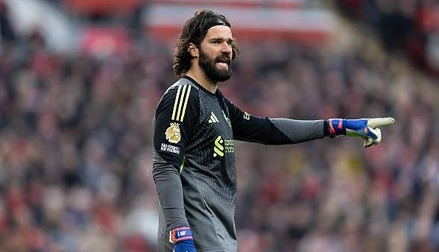 Alisson Becker không thể giúp Liverpool giành chiến thắng.