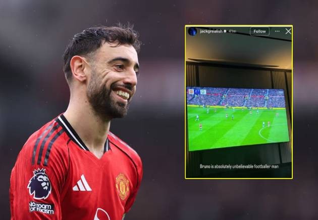 Grealish ngả mũ trước màn trình diễn siêu hạng của Bruno.