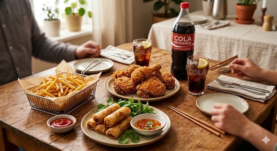 Các món chiên rán nhiều dầu mỡ và đồ uống có đường nếu tiêu thụ thường xuyên có thể khiến gan phải hoạt động quá tải.