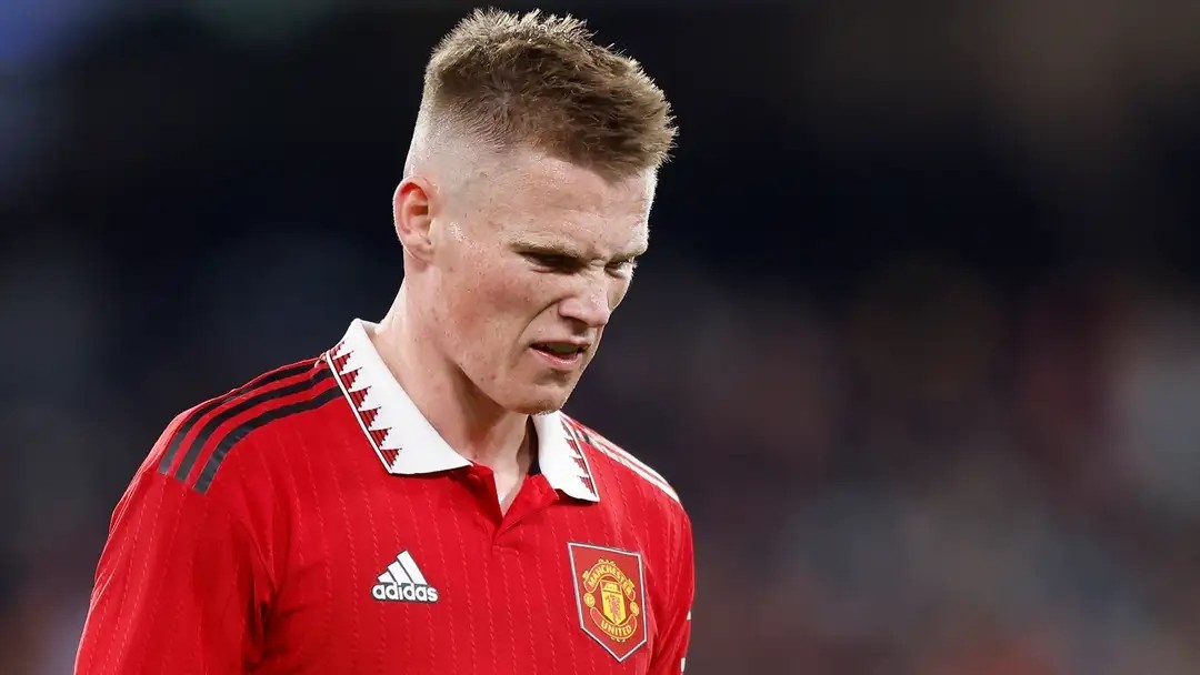 Scott McTominay trong màu áo Man Utd.