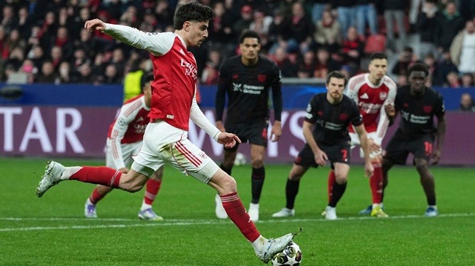 Kai Havertz đã giữ lại hy vọng cho Arsenal ở trận lượt đi.