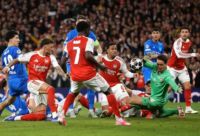 Blaswich đã có màn trình diễn xuất sắc trước Arsenal.