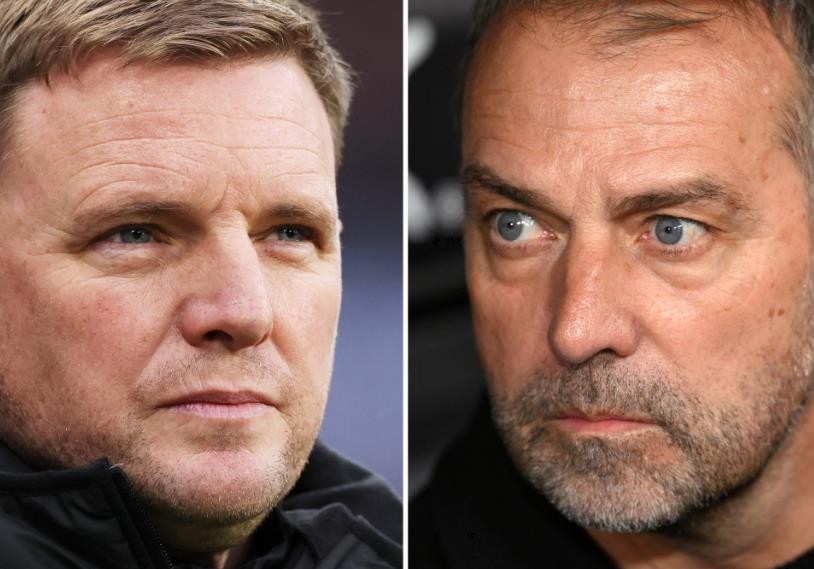 HLV Howe của Newcastle và Hansi Flick của Barca.