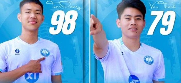 Nam Định chiêu mộ bộ đôi hậu vệ Giáp Tuấn Dương và Lê Văn Thành.