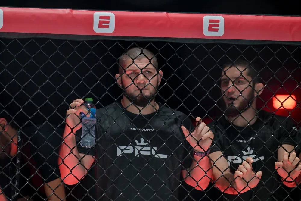 Khabib Nurmagomedov at a PFL event