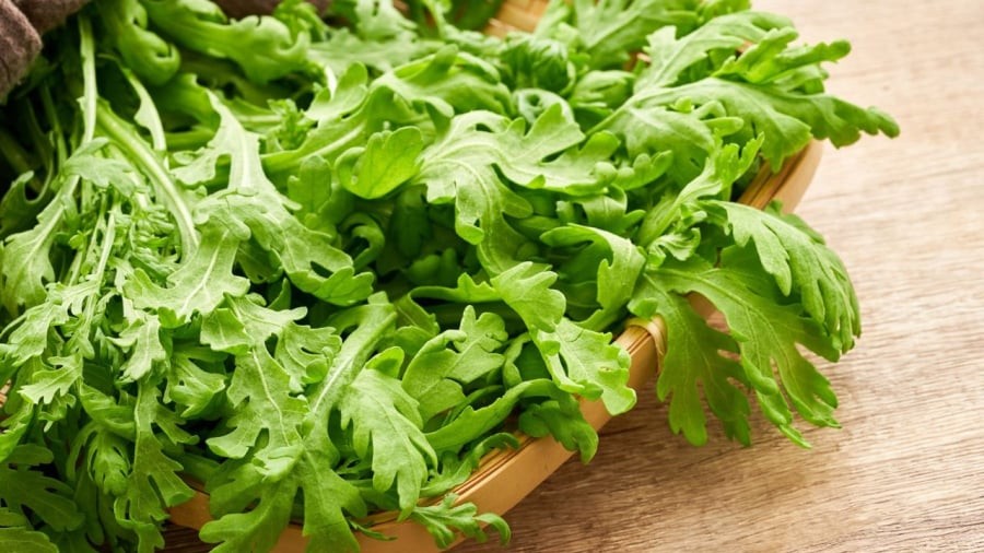 Rau cải cúc mang lại nhiều lợi ích cho sức khỏe.