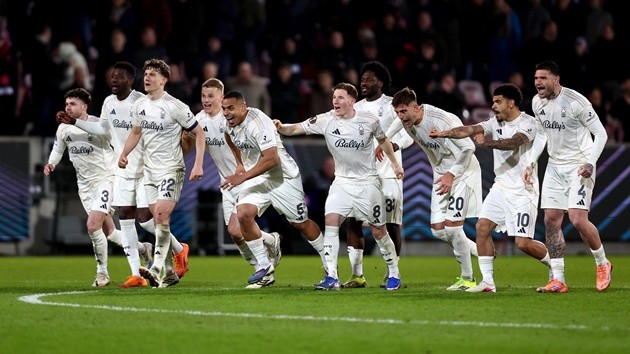 Forest xuất sắc vào lọt tứ kết Europa League.