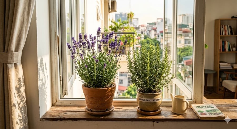 Oải hương và hương thảo mang lại hương thơm thư giãn