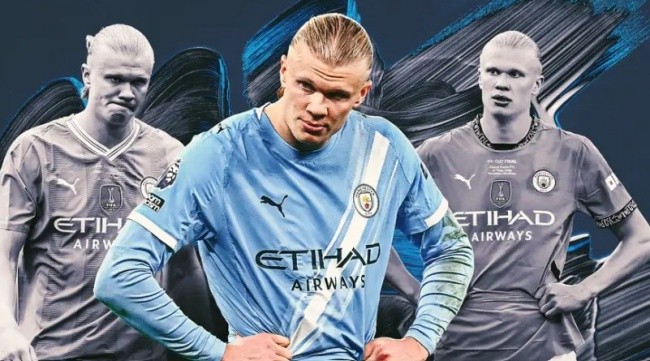 Haaland sa sút khó hiểu khi đá ở Wembley.