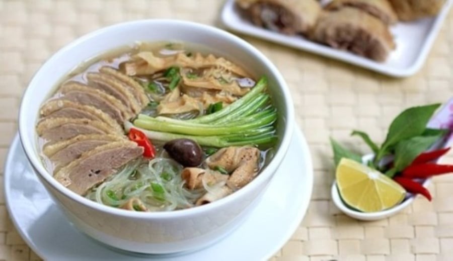 To bún ngan hoàn thành nhìn rất hấp dẫn