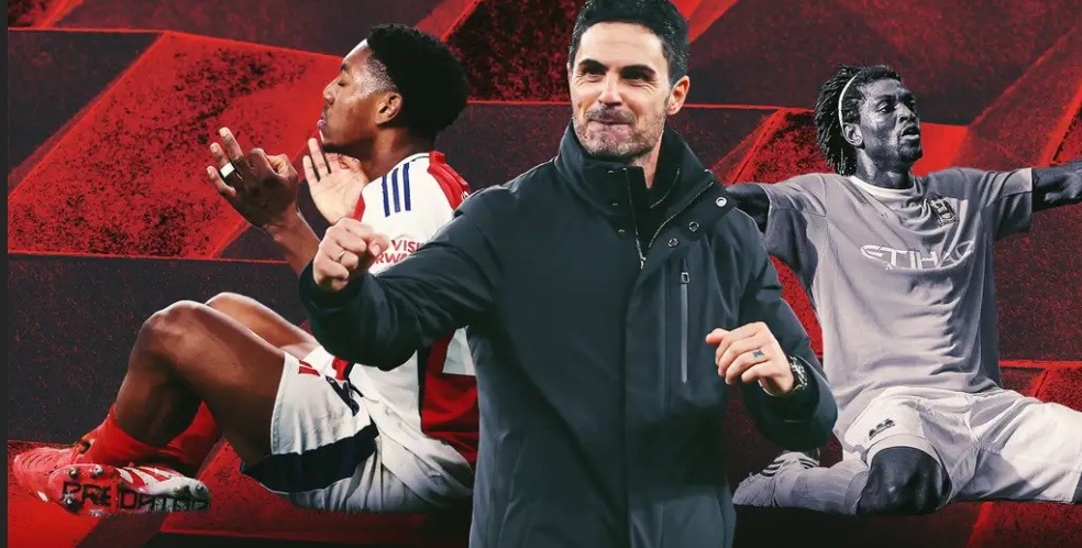 Arsenal của Arteta đang dần đảo ngược vị thế trong cuộc so tài với Man City.
