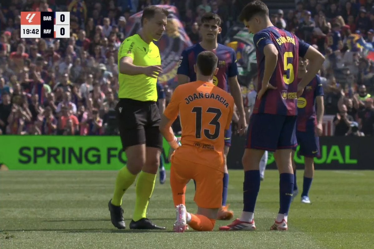 Garcia đã có dấu hiệu bị đau.